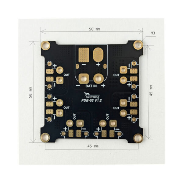 SwiftWing PDB02 – 3S–6S Direct Power Distribution Board