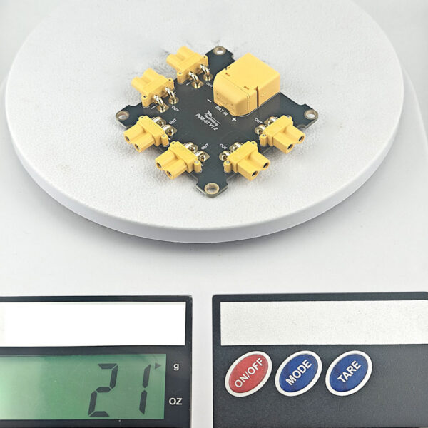 SwiftWing PDB02-XT60-6XT30 – 3S–6S Power Distribution Board with XT60 & 6 XT30 Connectors
