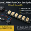DroneCAN 6-Port CAN Bus Splitter – JST-GH 4-Pin, Pixhawk Compatible