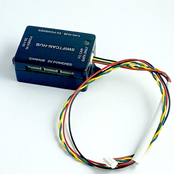 SwiftCAN-HUB – 6 Port Powered CAN Hub for ArduPilot, PX4 & DroneCAN Systems